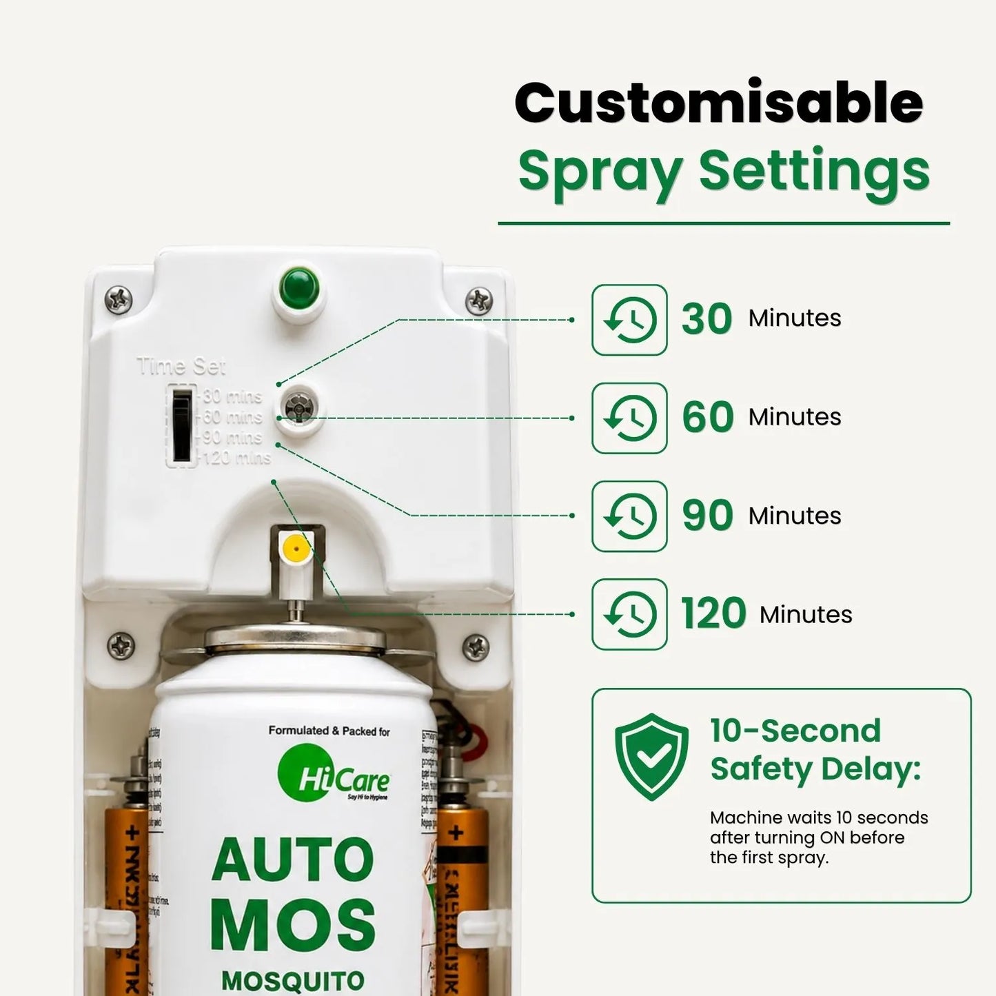 Customisable Spray settings of best mosquito killer machine for home