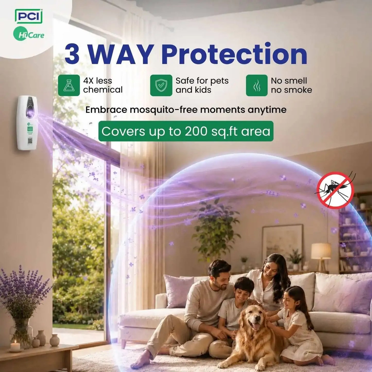 3 Way Protection of mosquito repellent