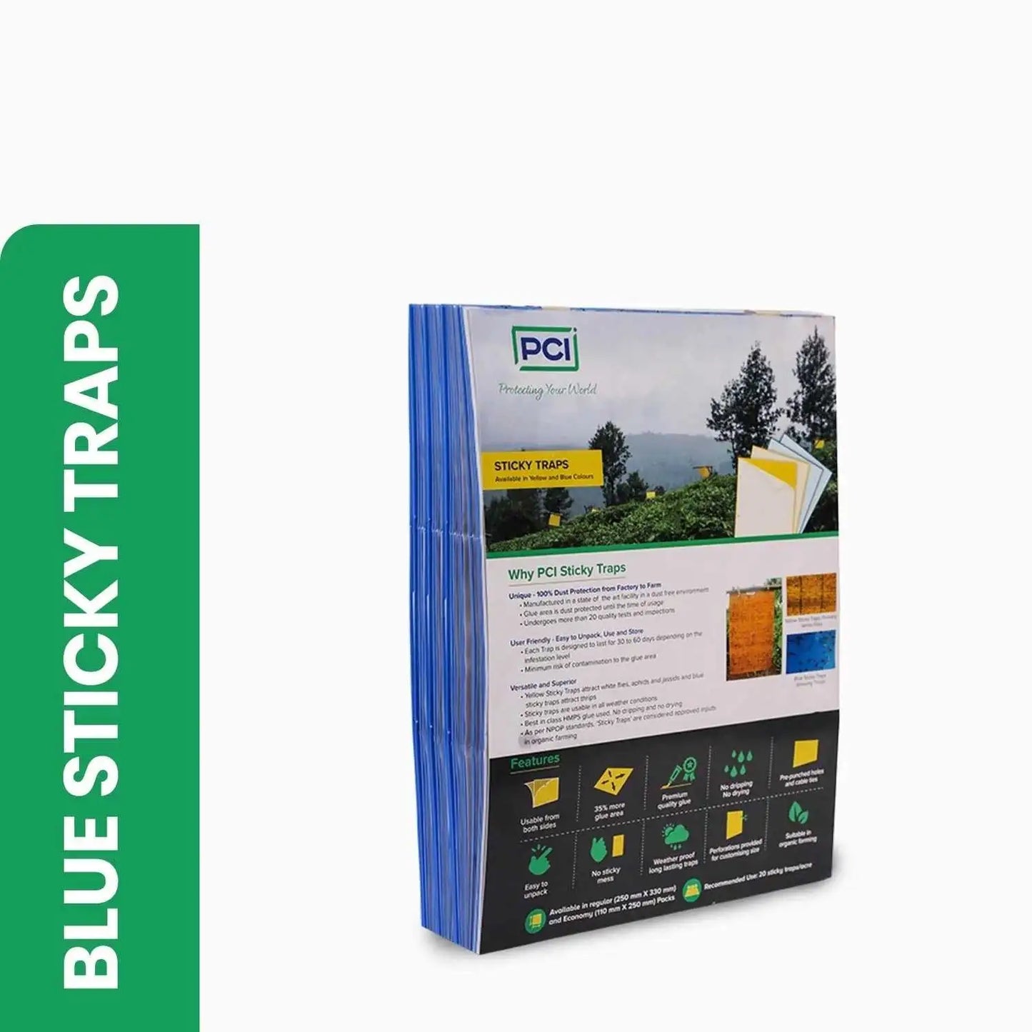 Blue sticky traps for insects