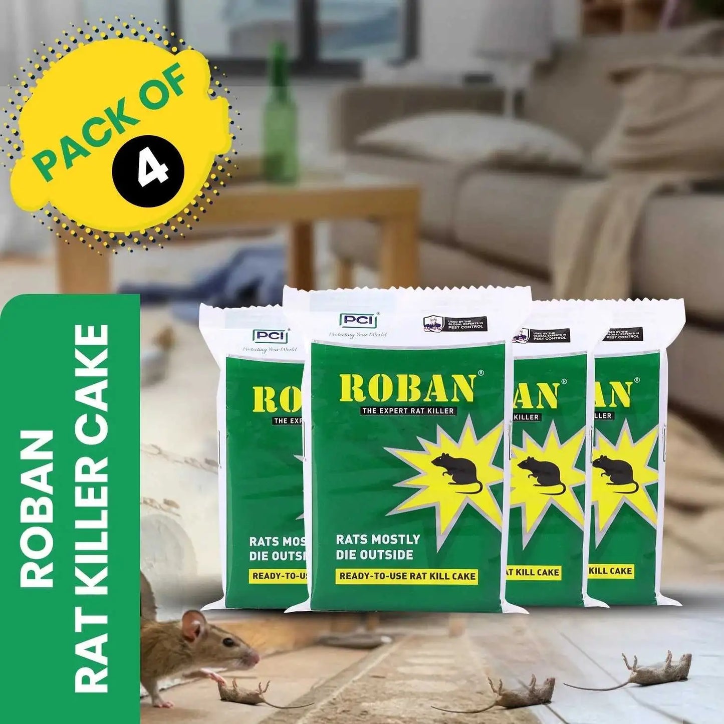 Rodent killers Pack of 4