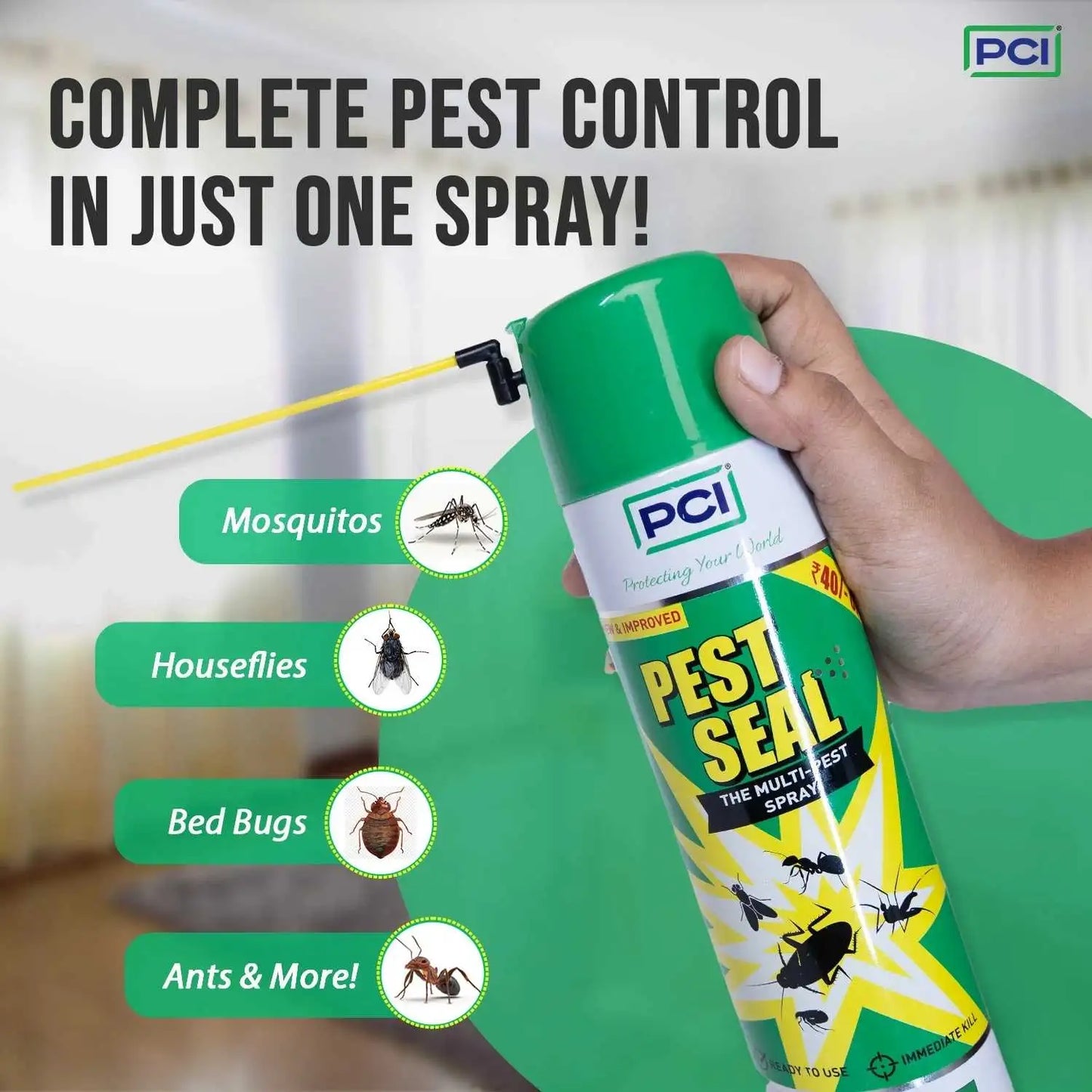 Complete Pest control in just one step pest killer spray