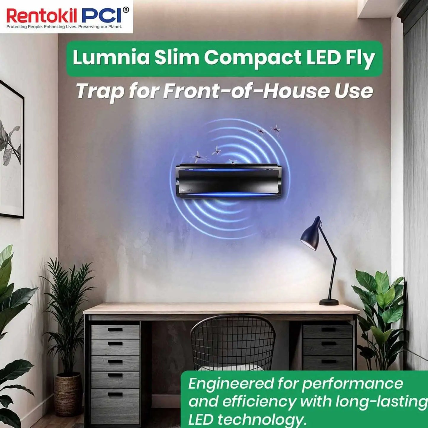Luminia slim electric fly trap