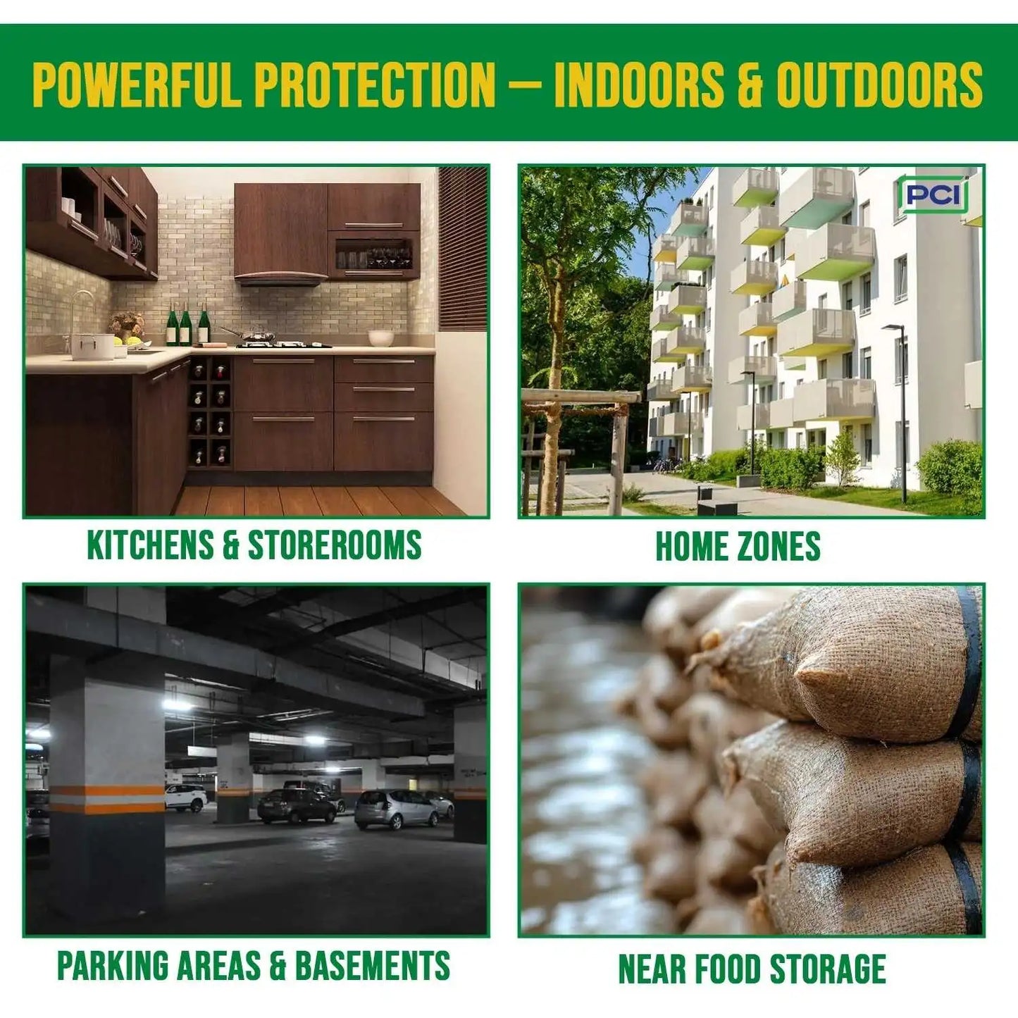 Powerful protection indoor & outdoors pci rat killer