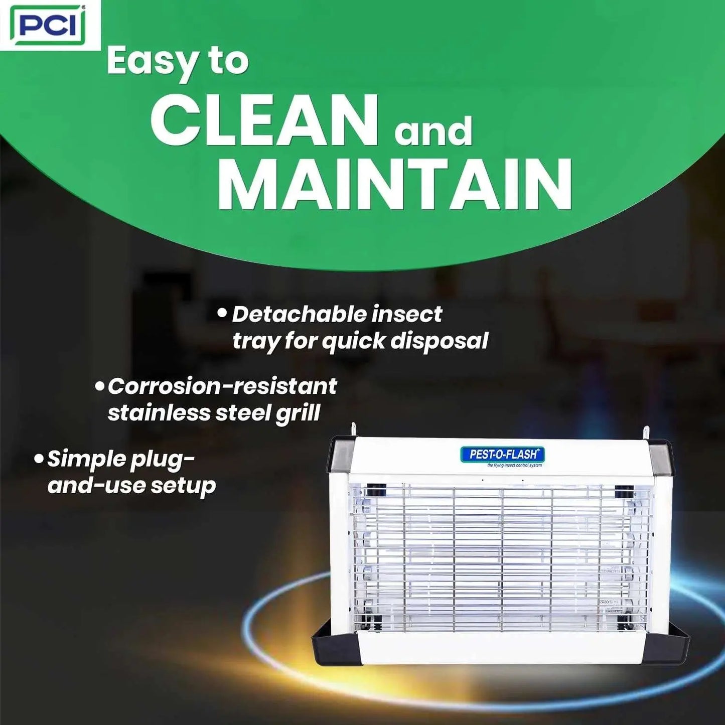Easy to clean and maintain electric insect killer