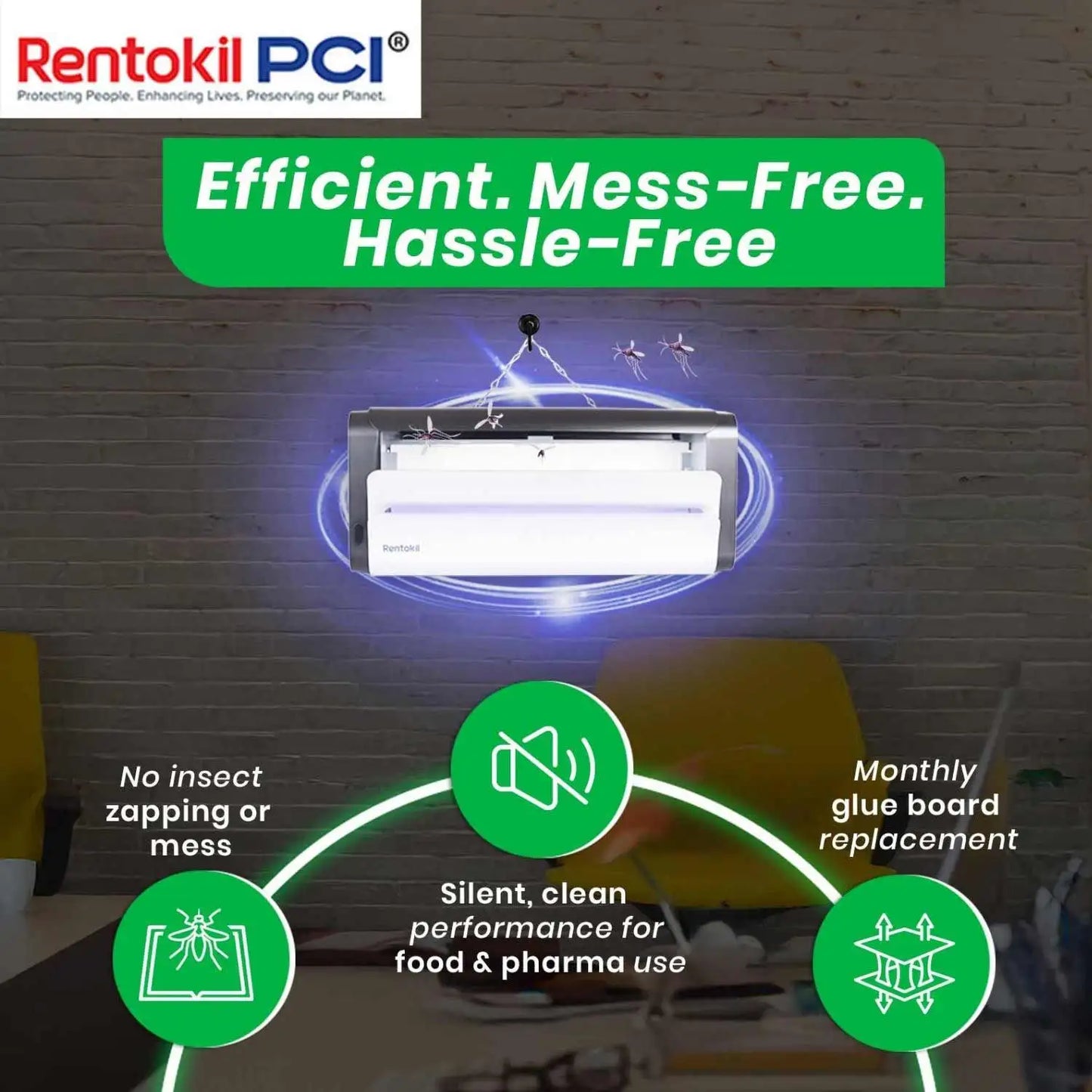 Mess-free electric trap for flies