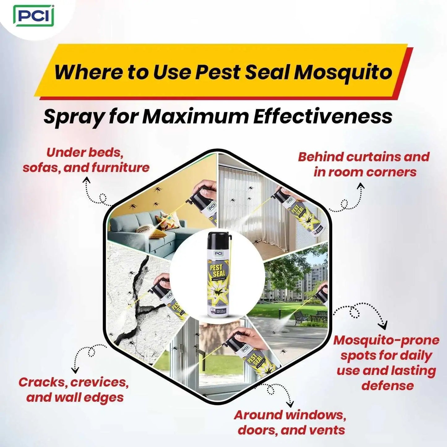Where to use pest mosquito killer spray
