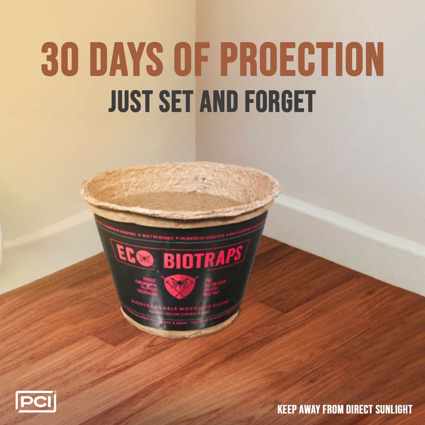 EcoBioTraps (Pack of 3) - Chemical-Free, Eco-Friendly Mosquito Trap