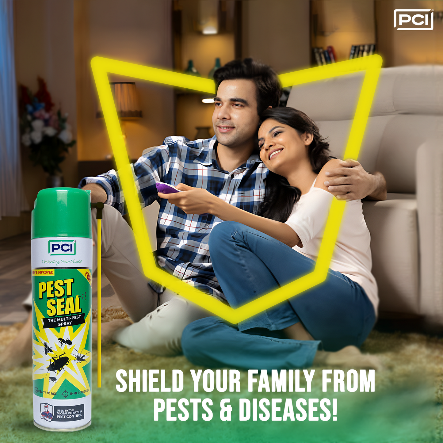 Pest Seal Crawling Insect & Cockroach Killer + Pest Seal Multi-Insect Spray | All-in-One Protection Against Cockroaches, Ants, Flying & Crawling Insects, and More
