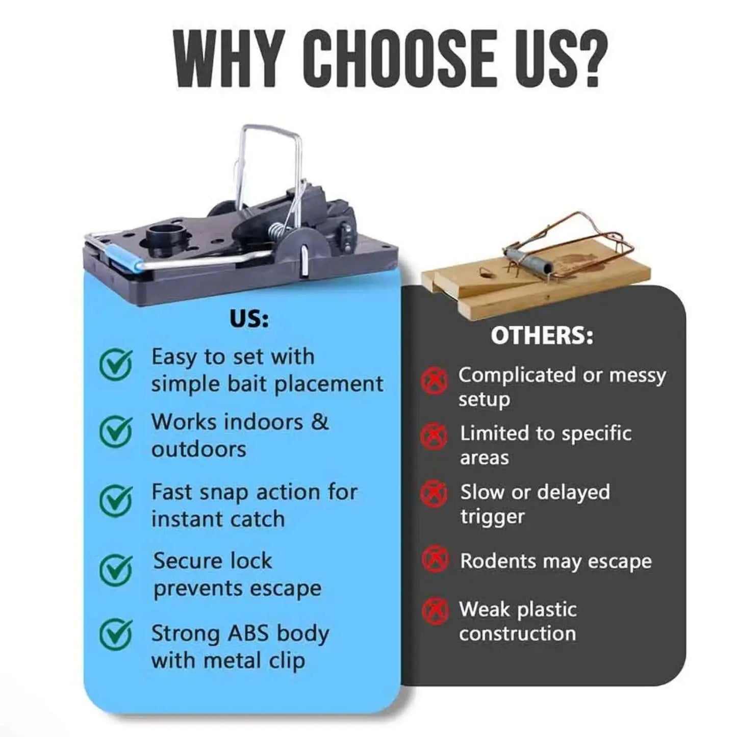 Why choose us mouse killer trap