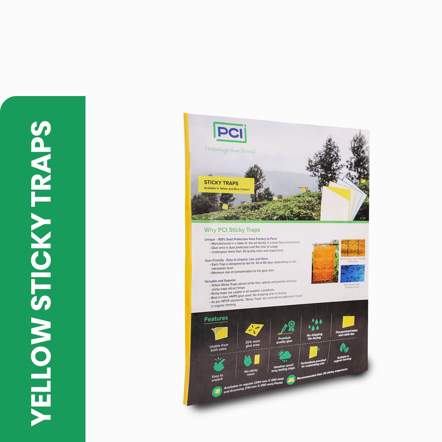 Yellow Sticky Traps for Garden & Farm