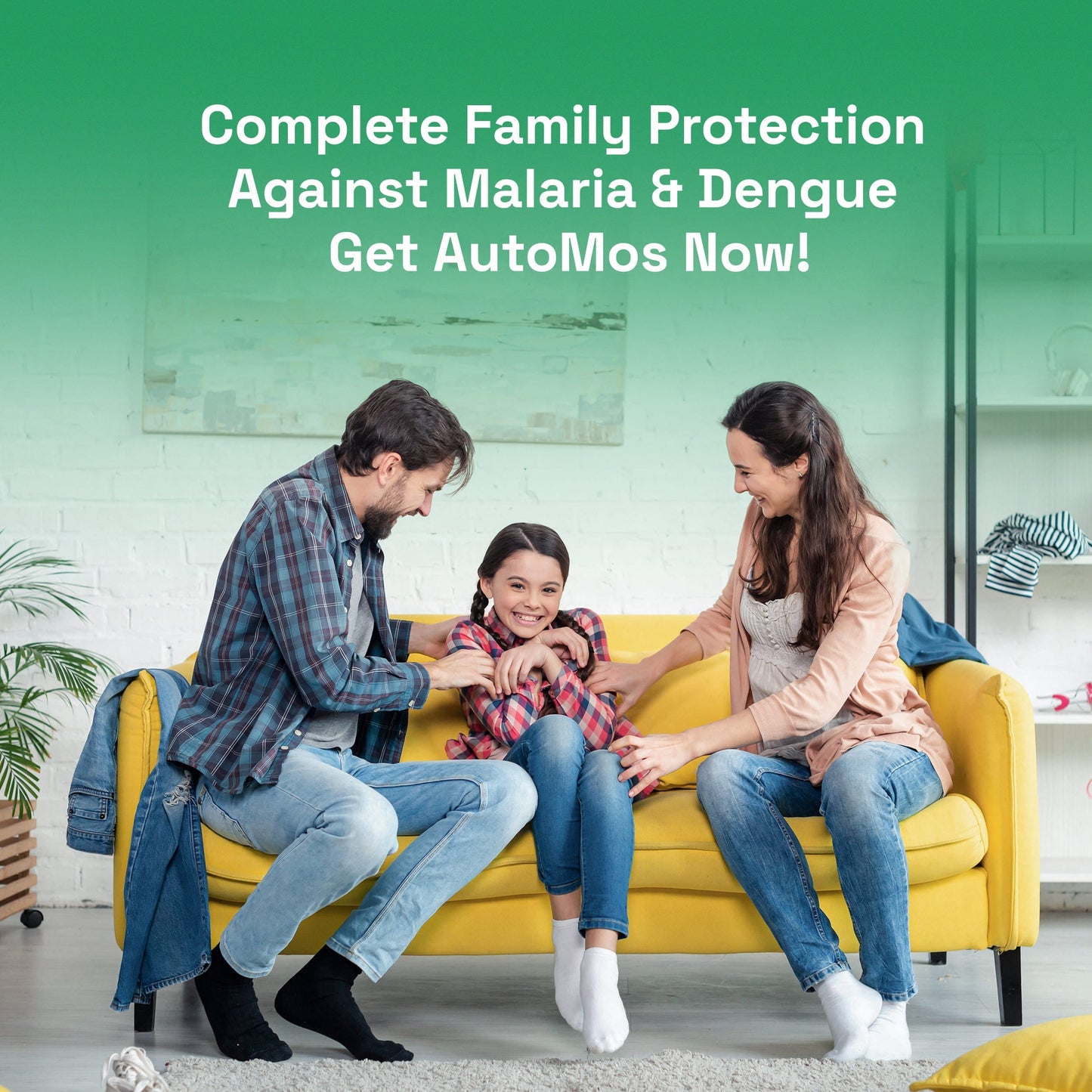 AutoMos Mosquito Repellent Starter Pack (3 Dispensers + 3 Refills)