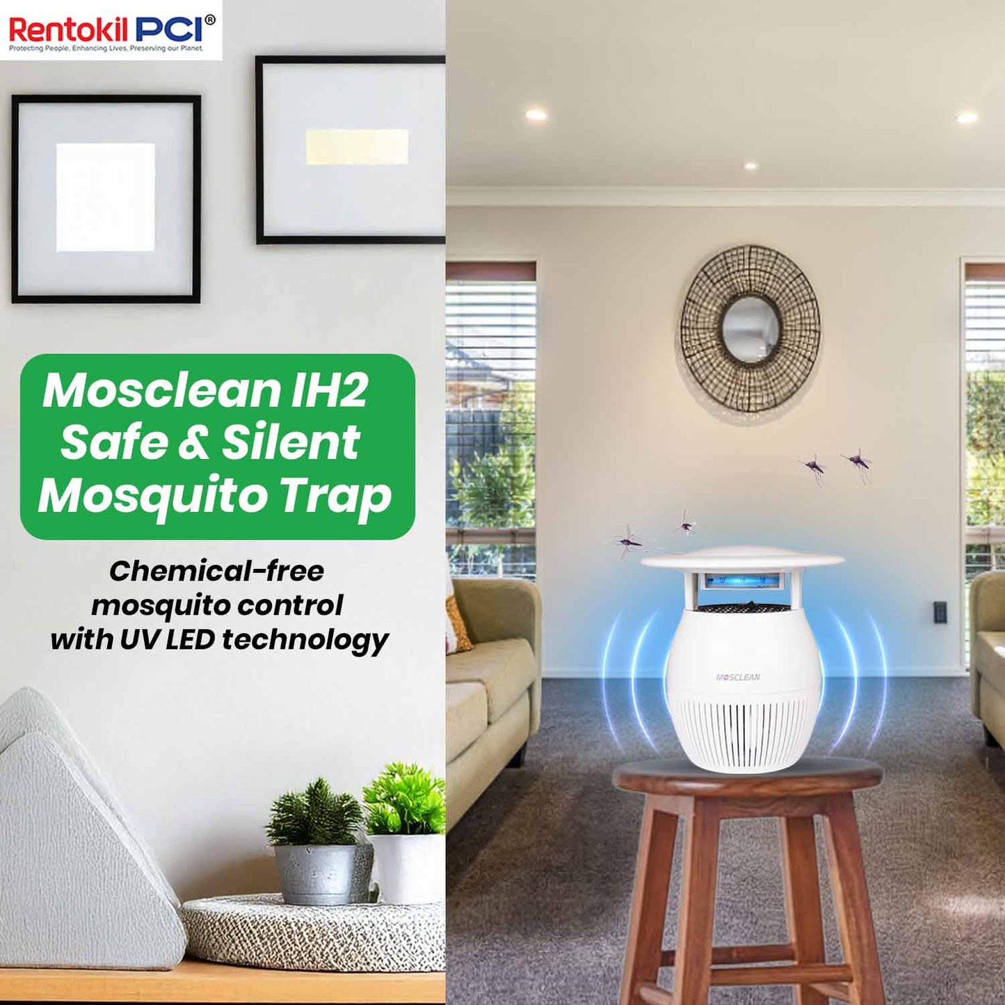 MosClean White Mosquito Trap (IH2 Model)