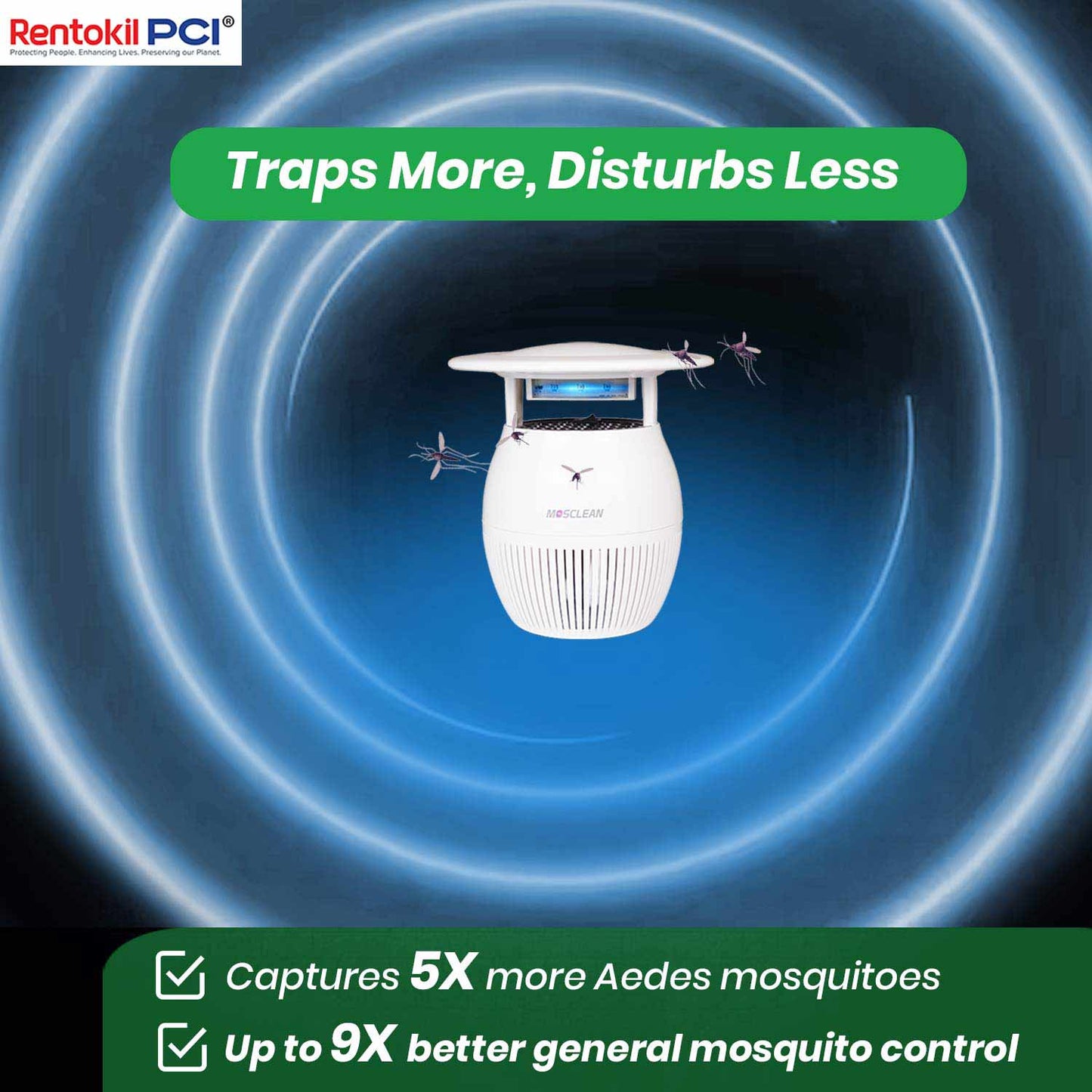 MosClean White Mosquito Trap (IH2 Model)