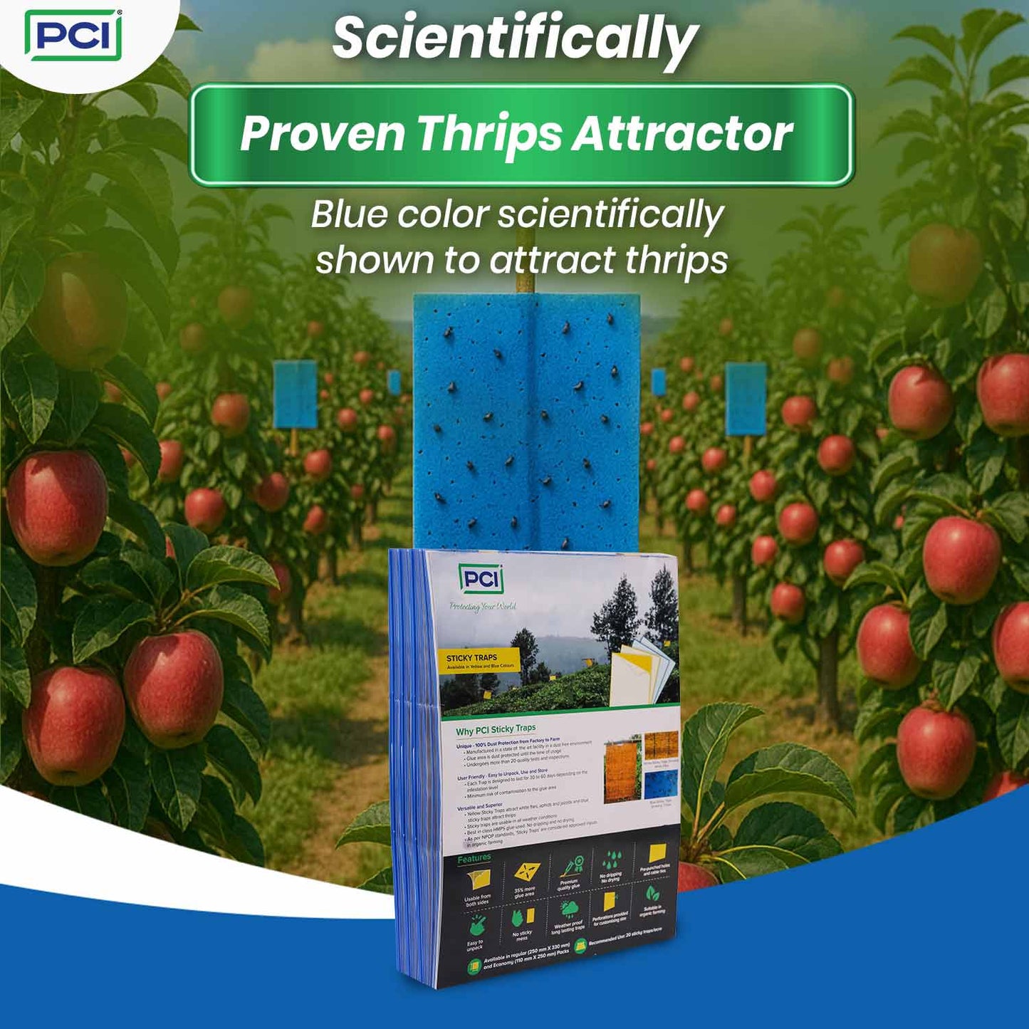 Blue Sticky Traps for Garden & Farm