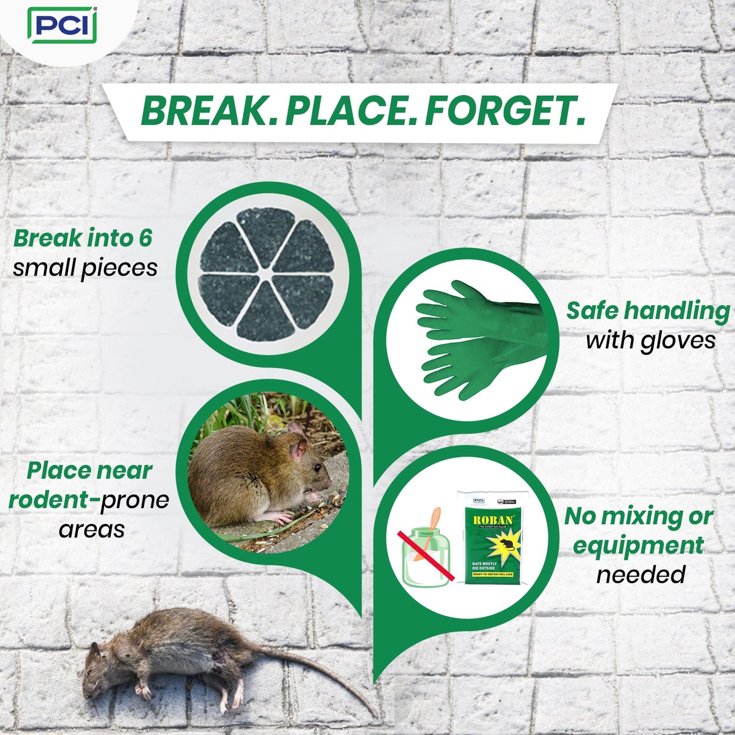 Roban Rat Cake - 100G (Pack of 4)