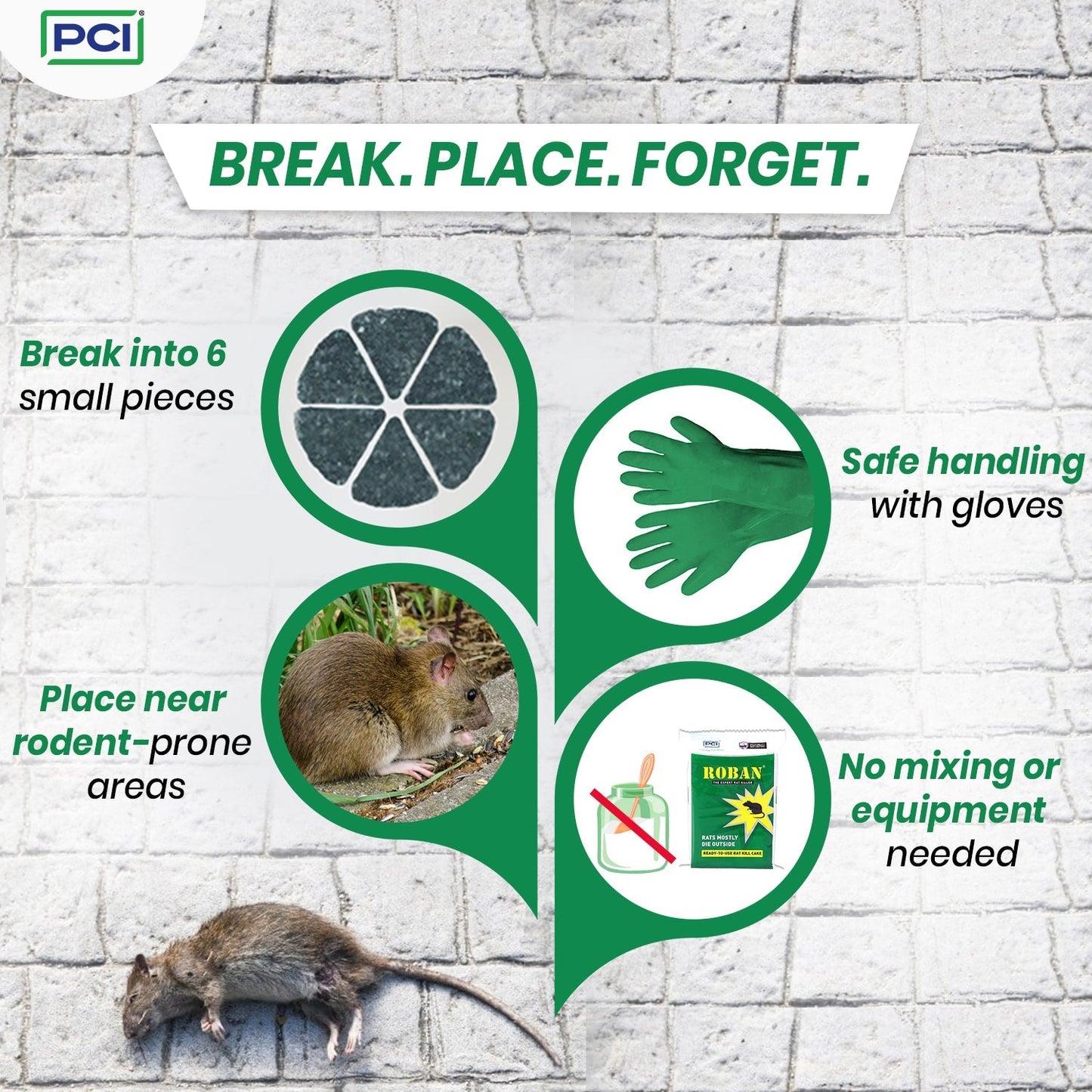 Roban Rat Cake - 100G (Pack of 4)