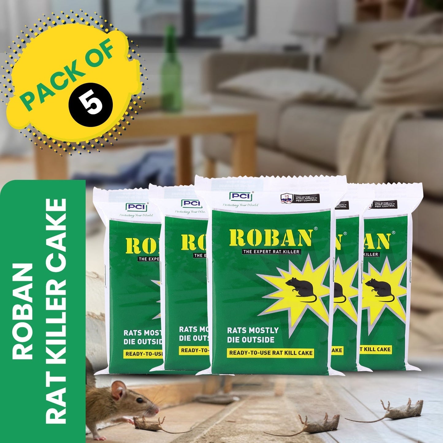 Roban Rat Cake - 100G (Pack of 5)