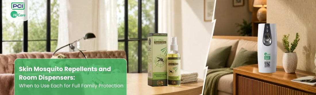 Skin Mosquito Repellents and Room Dispensers When to Use Each for Full Family Protection