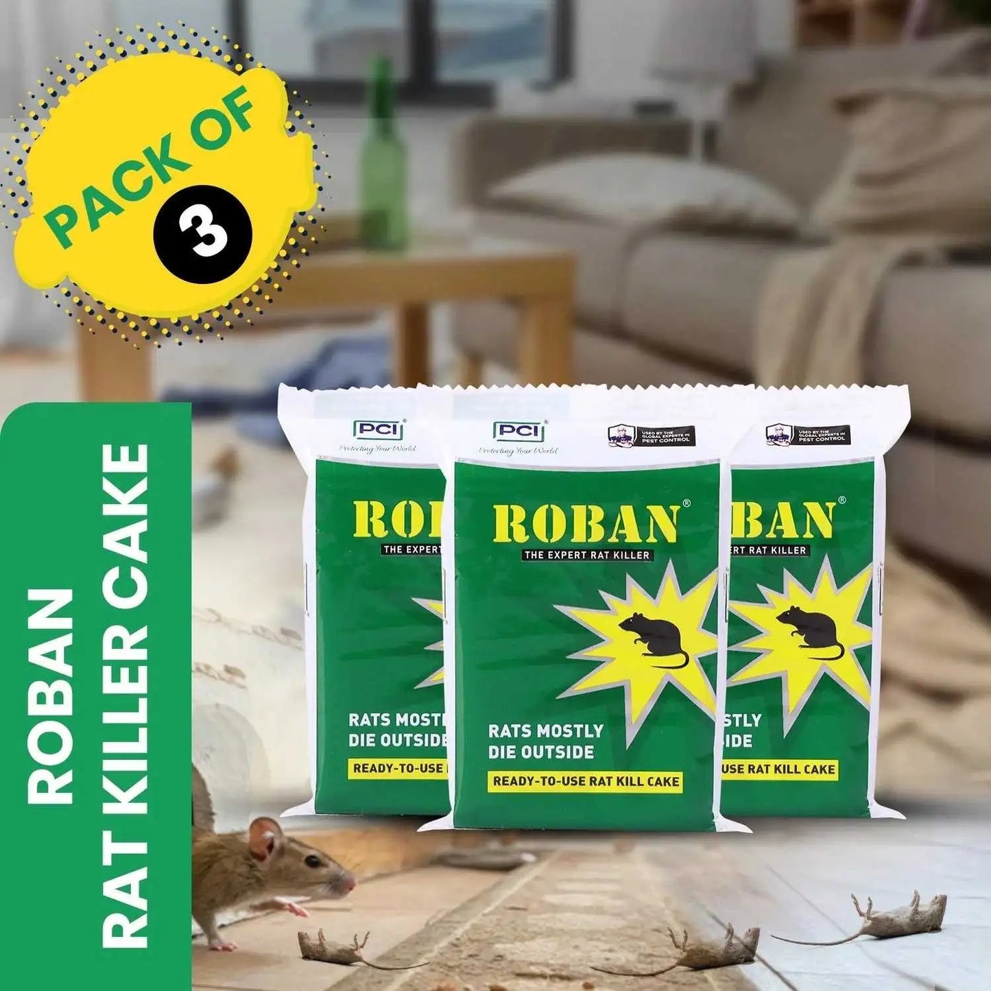 roban mouse poison pack 3