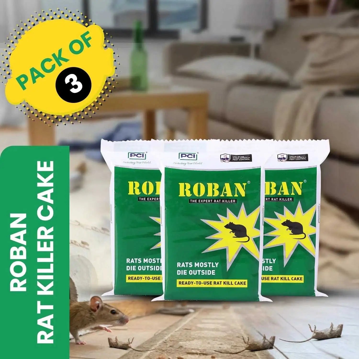 roban mouse poison pack 3