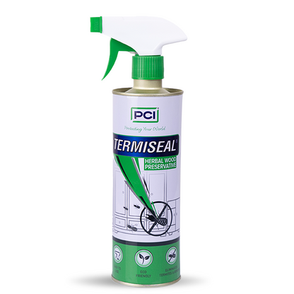 Termiseal Herbal Wood Preservative Spray - 500ml + 1Ltr| Eco-Friendly & Insect Protection for Wood Against Termites, Borers, and Pests.