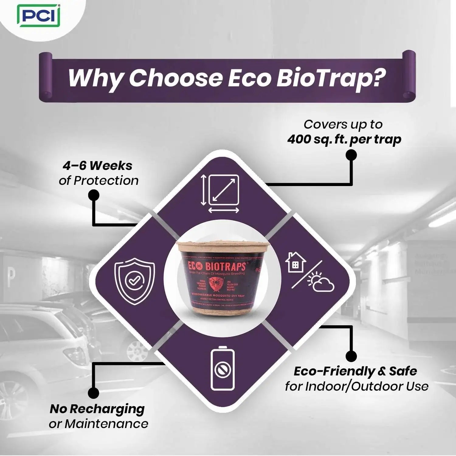 Why choose eco bio trap eco friendly mosquito control