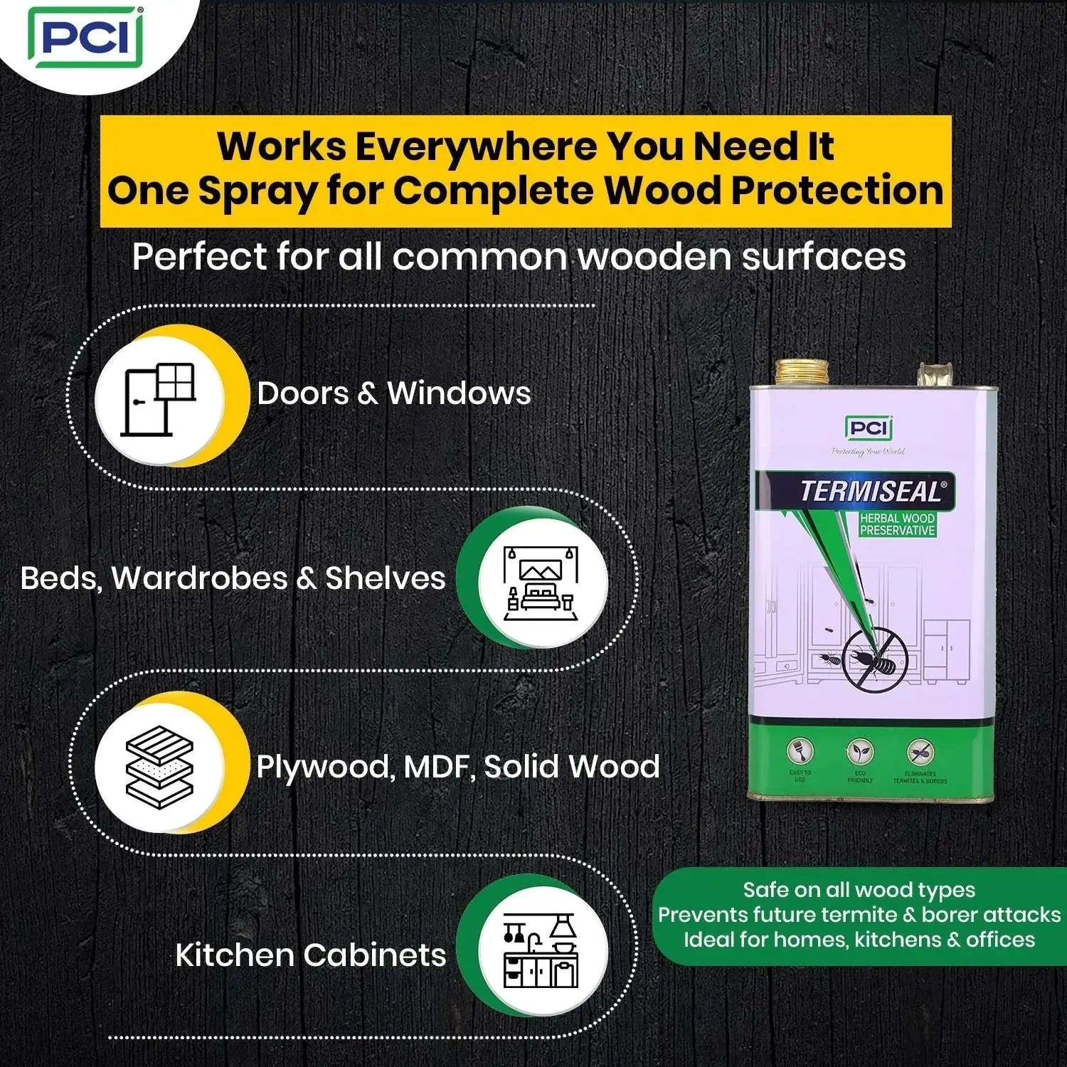 Works Everywhere 5L pack 1 wood preservative spray​