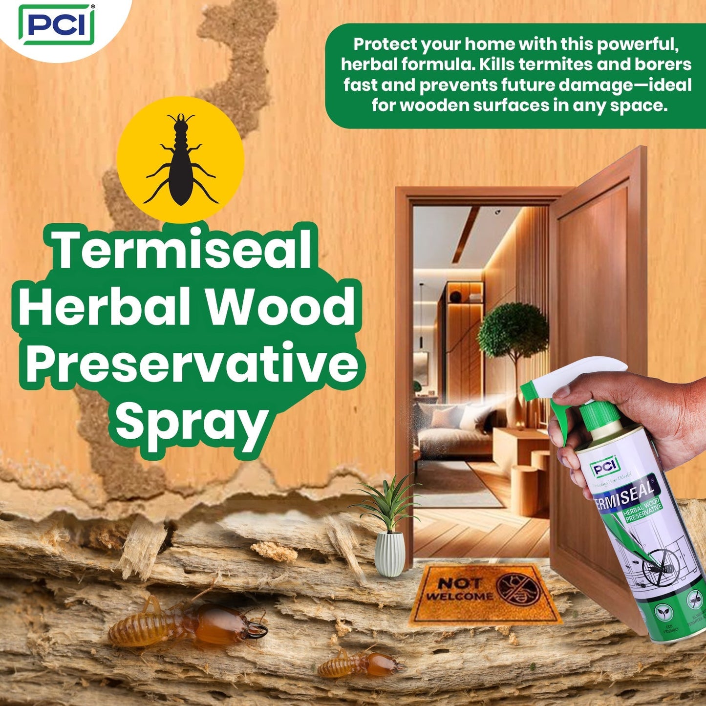 Termiseal Herbal Wood Preservative Spray - 1L