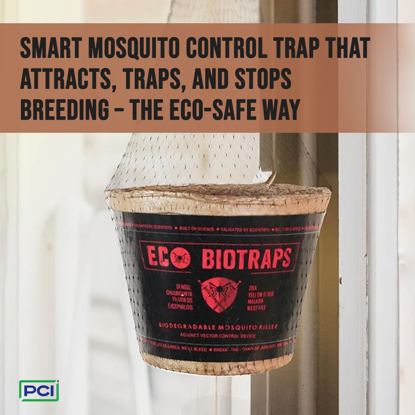 EcoBioTraps (Pack of 5) - Chemical-Free, Eco-Friendly Mosquito Trap | Natural, Non-Toxic & Electricity-Free Solution
