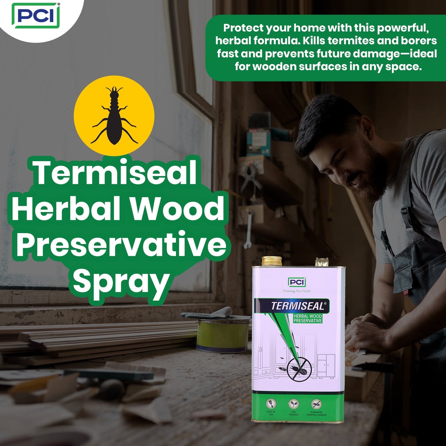 Termiseal Herbal Wood Preservative Spray - 5L