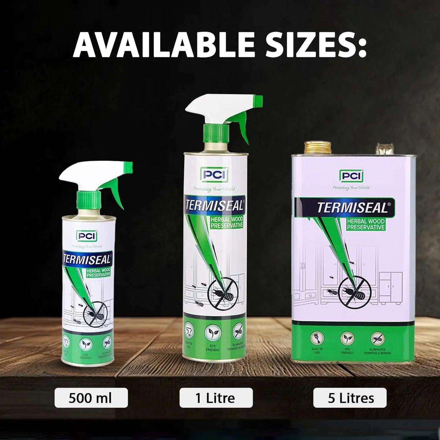 Avalible size Termiseal herbal wood preservative spray​
