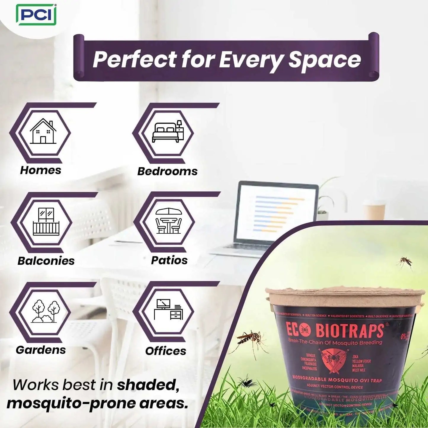 Perfect for every space eco bio trap
