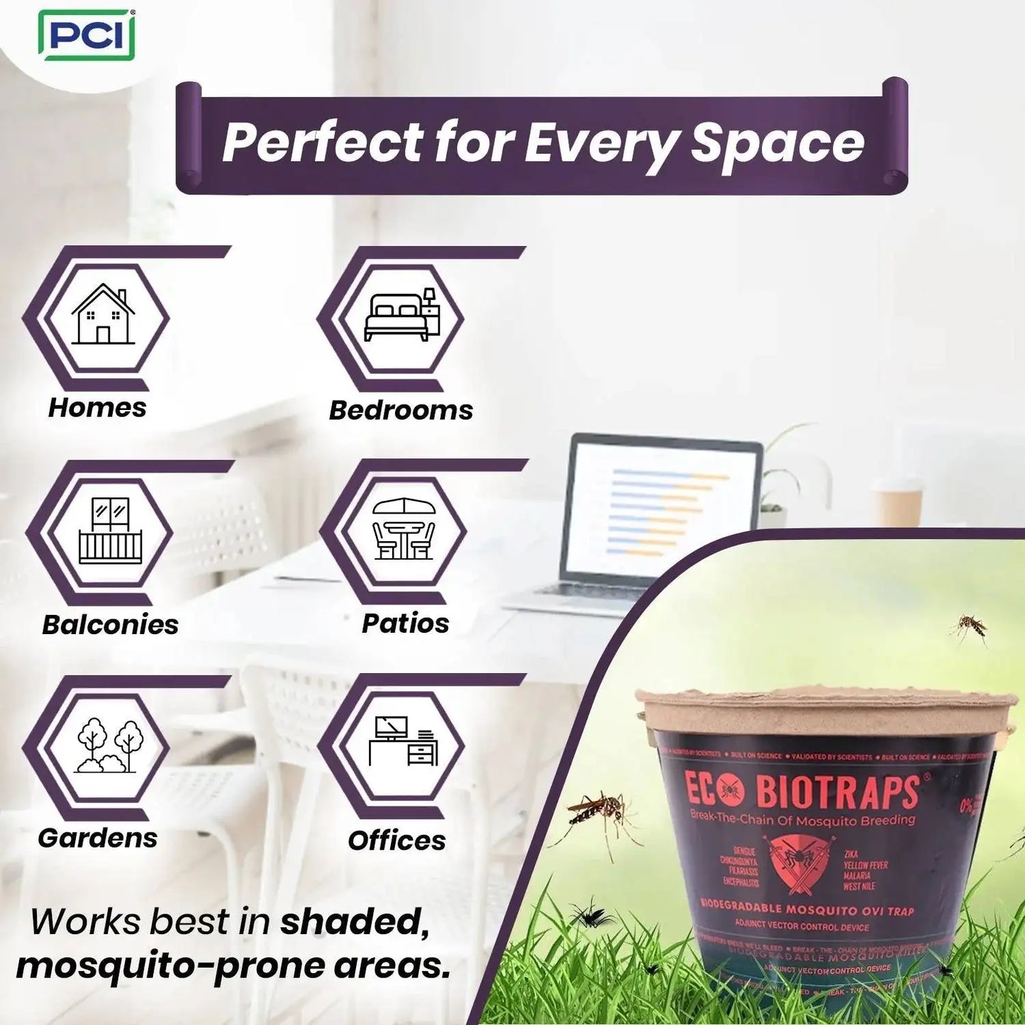 Perfect for every space eco friendly mosquito killer