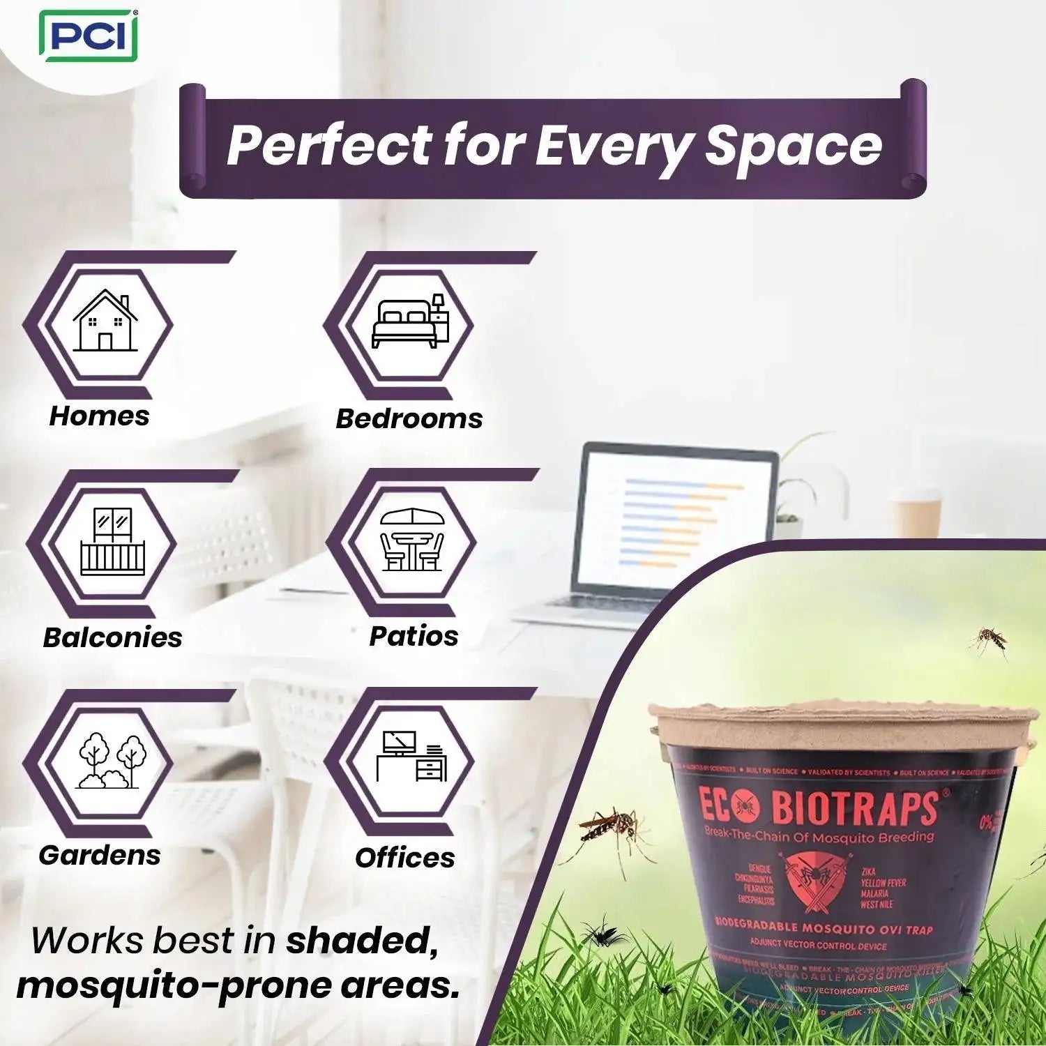 Perfect for every space eco friendly mosquito killer