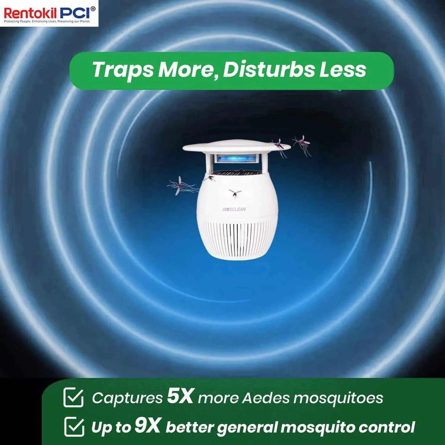 Traps more distrubs less mosquito control trap