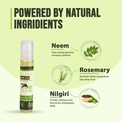 Powerd By Natural Ingridients fabric roll on mosquito repellent​