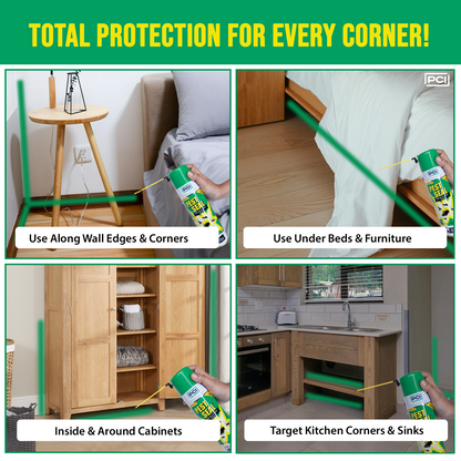 Pest Seal Crawling Insect & Cockroach Killer + Pest Seal Multi-Insect Spray | All-in-One Protection Against Cockroaches, Ants, Flying & Crawling Insects, and More