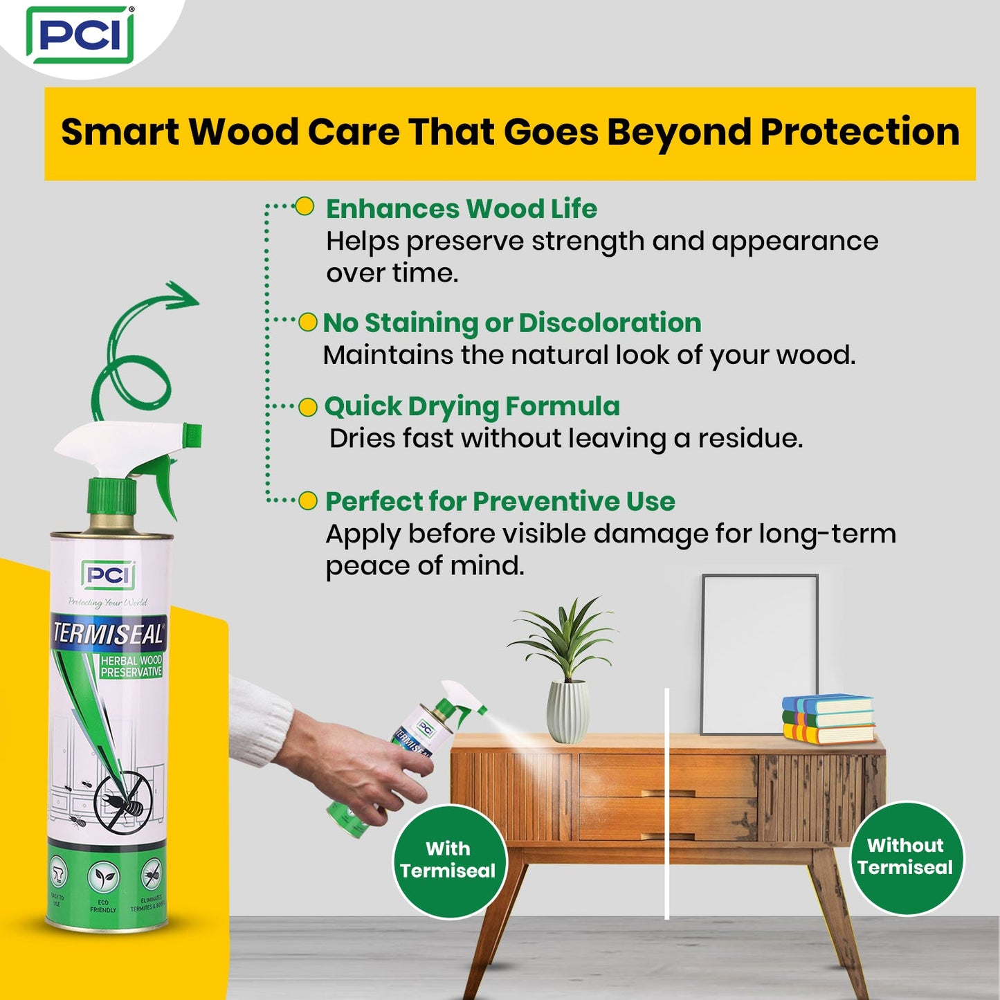 Termiseal Herbal Wood Preservative Spray - 1L