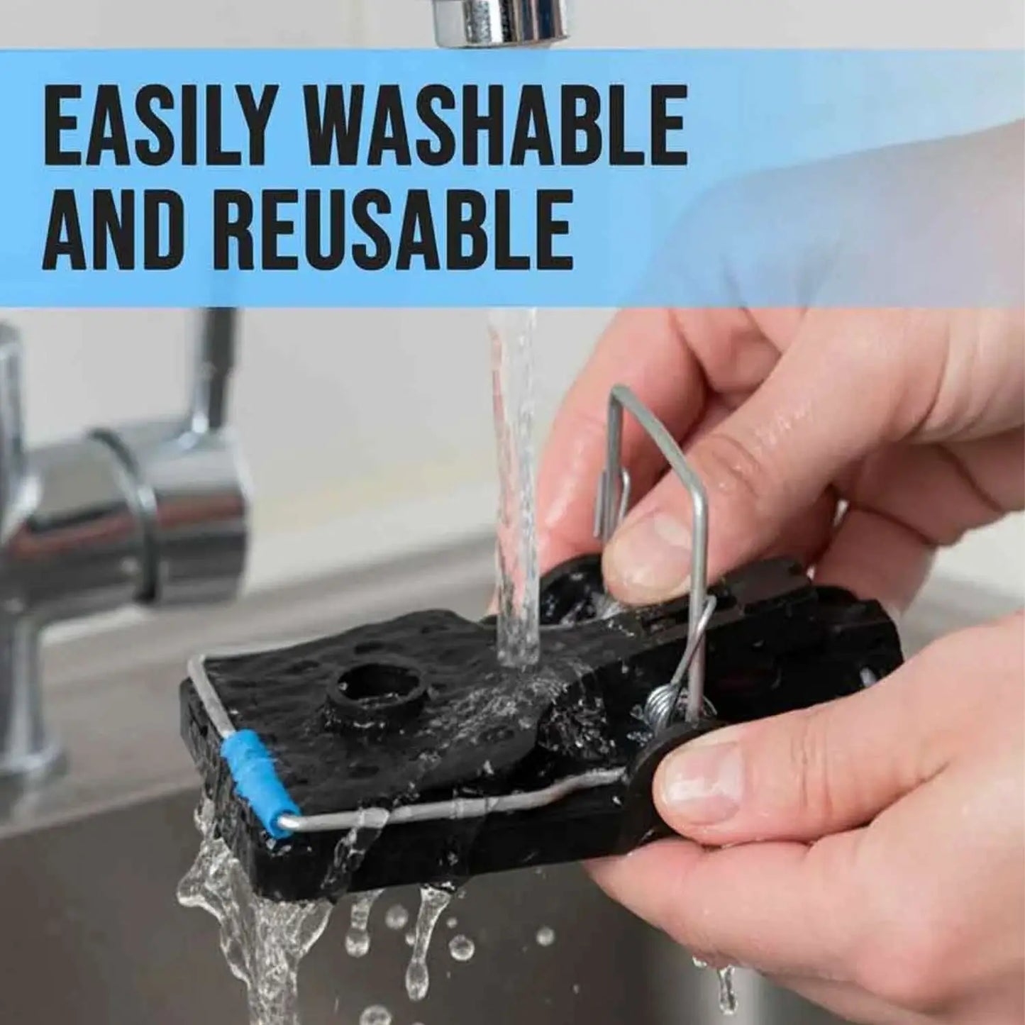 Easily washable and resable rat killer trap