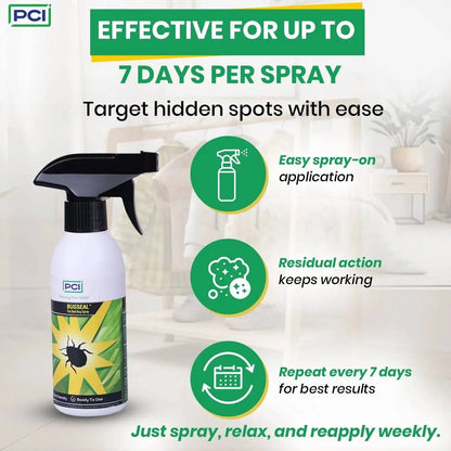 Effective for up to 7 days bed bugs control spray​