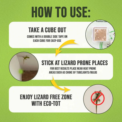 How to use lizard repellent cubes