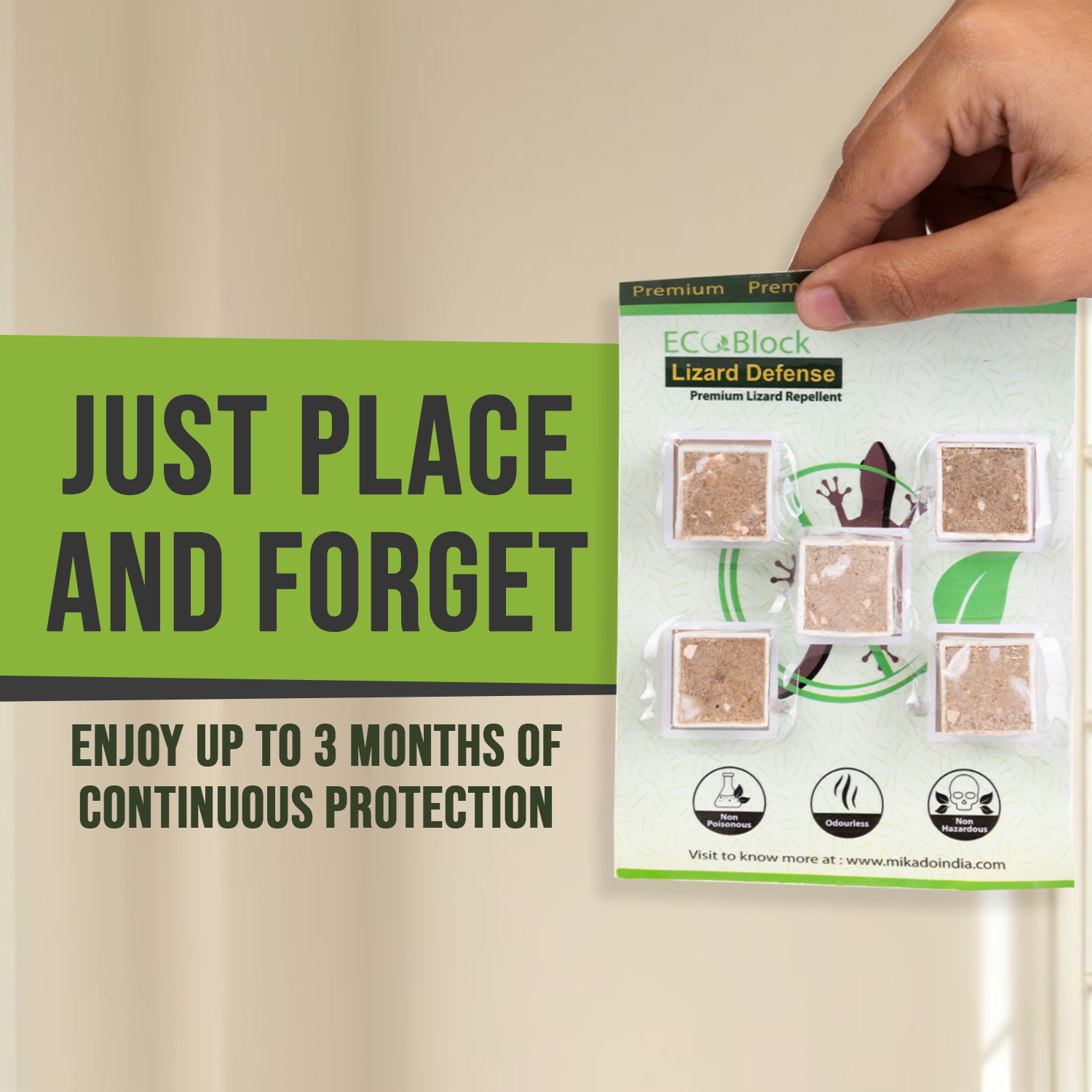 lizard repellent cubes