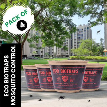 EcoBioTraps (Pack of 4) - Chemical-Free, Eco-Friendly Mosquito Trap