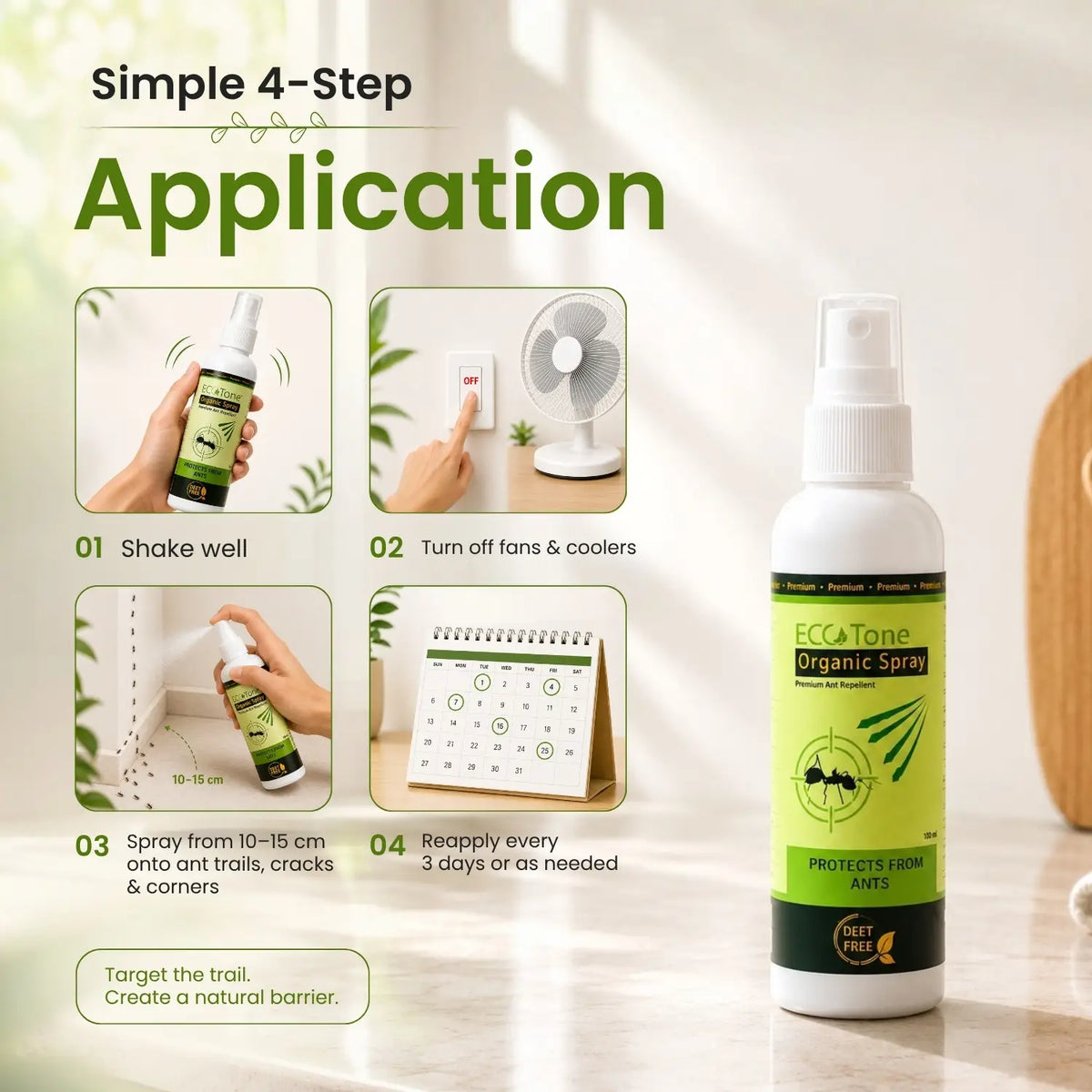 ECO Tone Organic Ant Repellent Spray 100ml