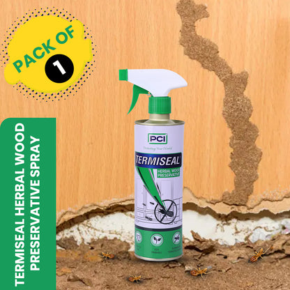 Termiseal Herbal Wood Preservative Spray - 500ml | Eco-Friendly Termite & Insect Protection for Wood Against Termites, Borers, and Pests