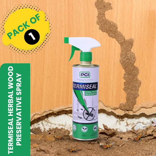 Termiseal Herbal Wood Preservative Spray - 500ml | Eco-Friendly Termite & Insect Protection for Wood Against Termites, Borers, and Pests