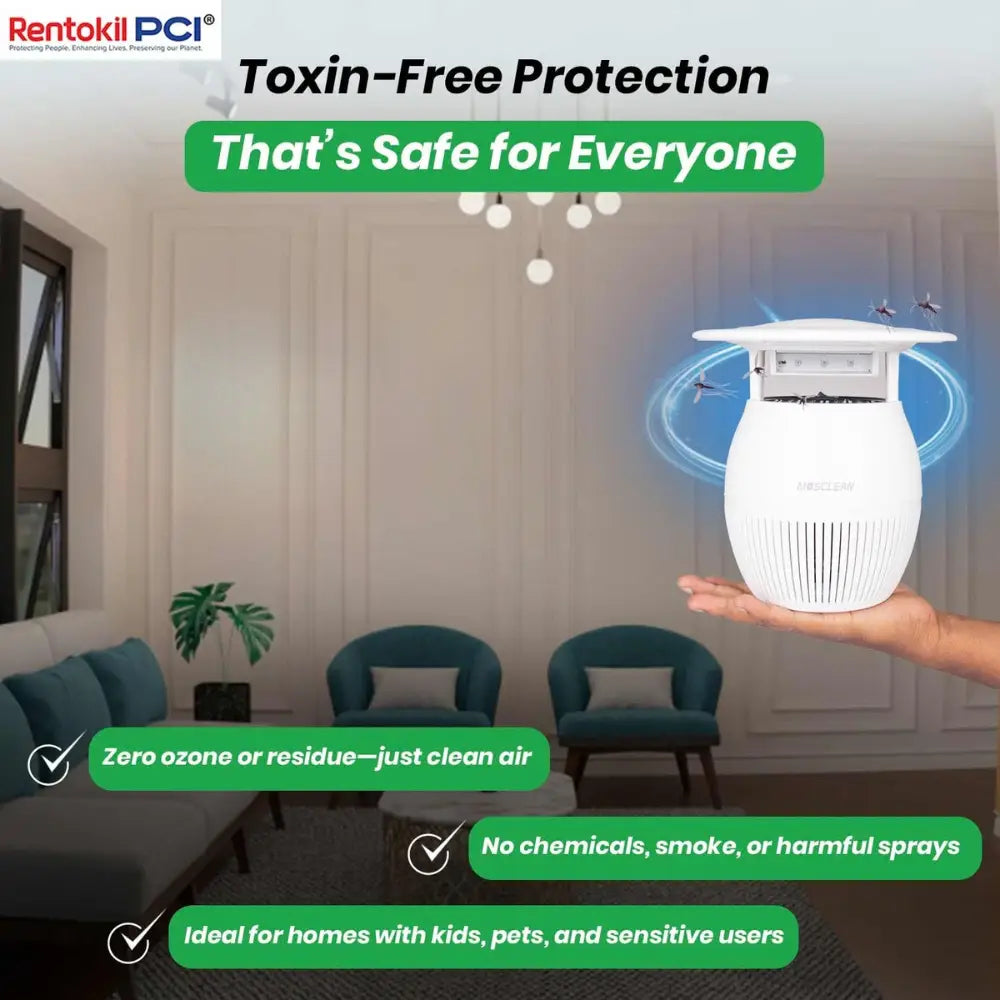 Taxin free protection white mosquito trap