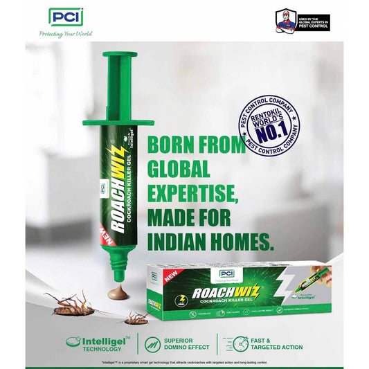 RoachWIZ Cockroach Killer Gel – Fast-Acting, Odorless Formula for Home & Kitchen