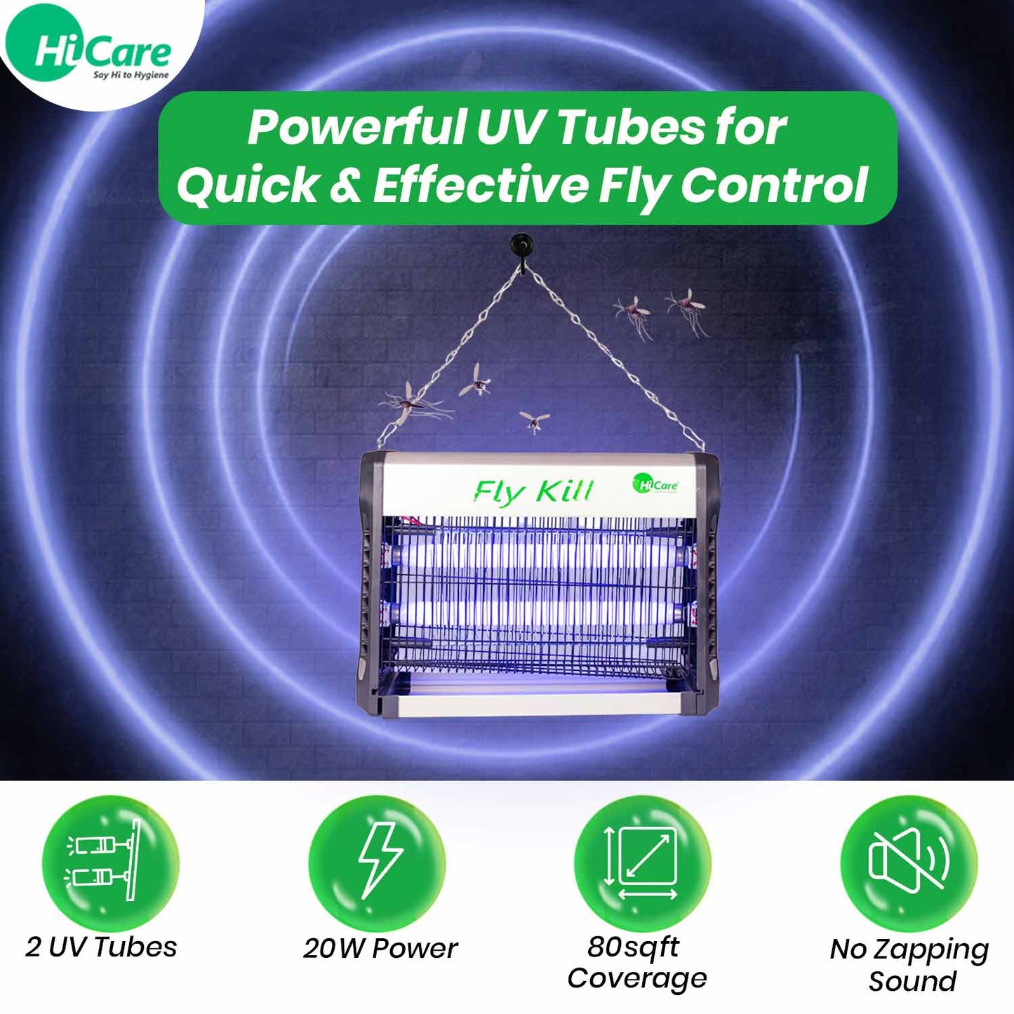 HiCare Fly Kill Slim Electric Fly and Insect Killer