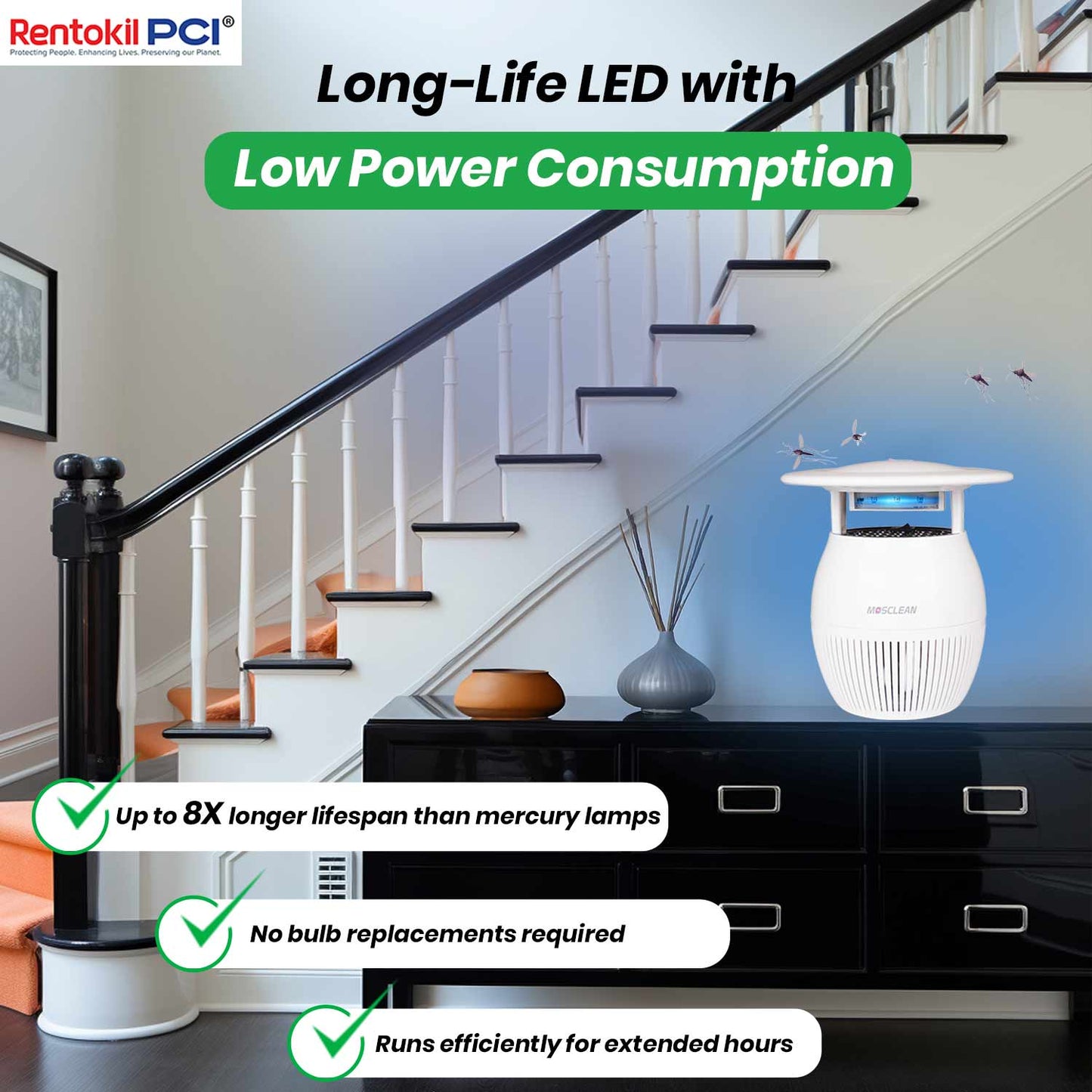 MosClean White Mosquito Trap (IH2 Model)